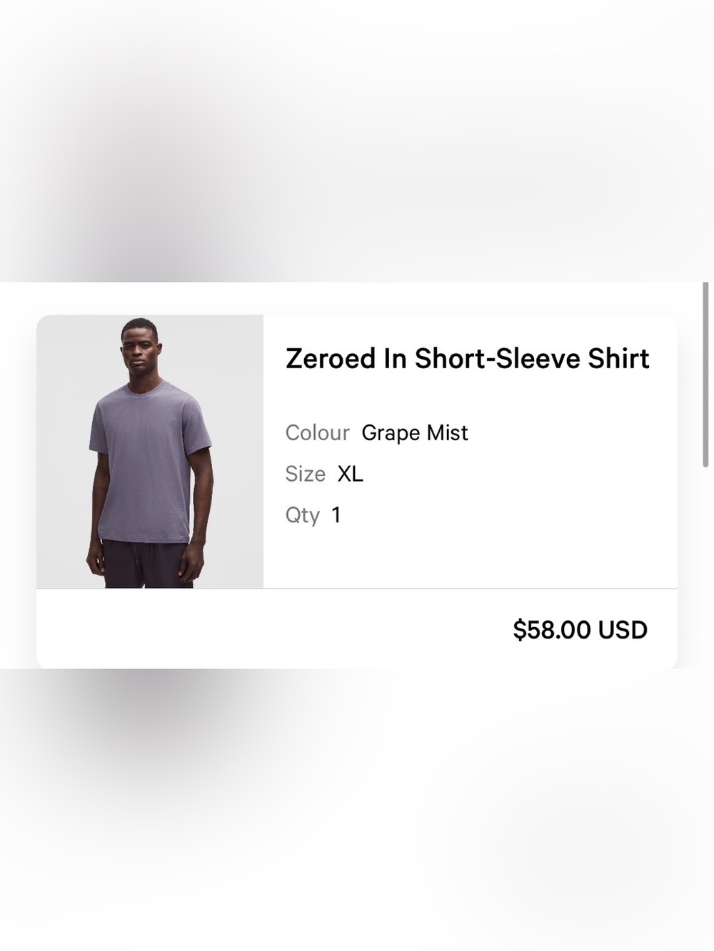 lululemon athletica Zeroed In Short-Sleeve Shirt - Grape Mist